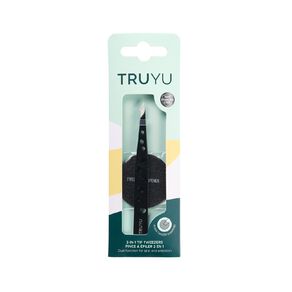 truyu 2-in-tip tweezer black 1 each