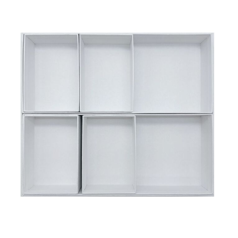 WS Desktop Organiser 7 Piece White, , hi-res