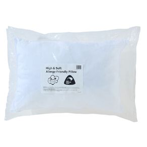 Living & Co Hypoallergenic Firm Support Pillow White