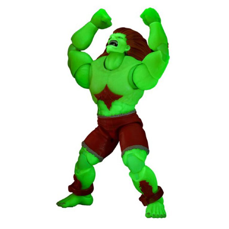 Street Fighter II Blanka Glow in the dark Action Figure, , hi-res