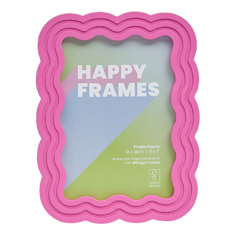 Happy Frames Wavy 13x18 Pink, , hi-res
