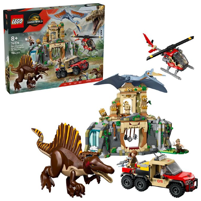 LEGO Jurassic World Spinosaurus & Quetzalcoatlus Air Mission 76976, , hi-res