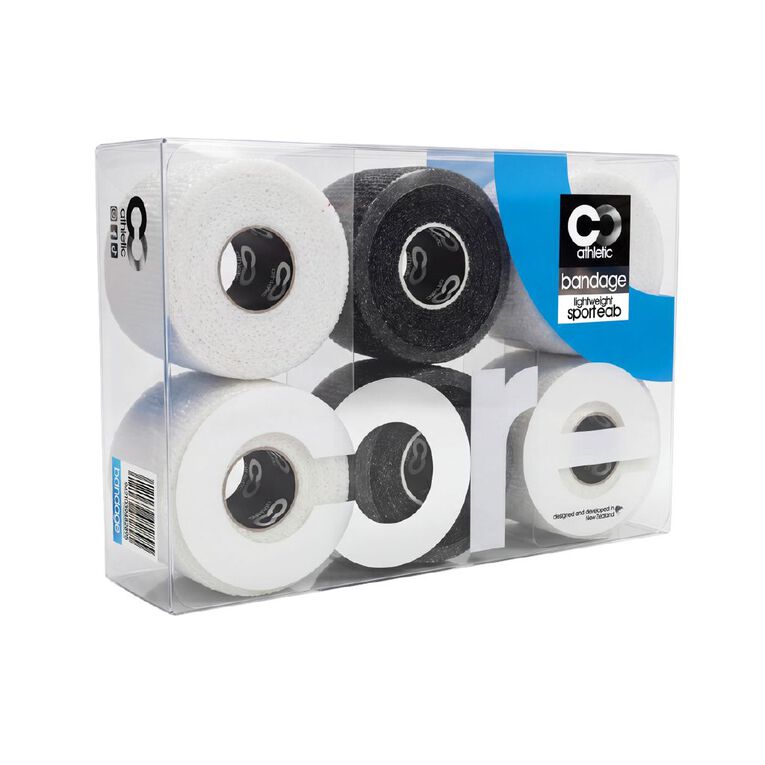 Core Athletic Sports Bandage 7.5m Assorted 6 Pack, , hi-res