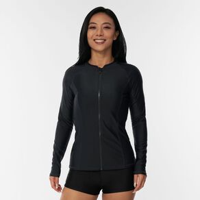 H&H Women's Long Sleeve Zip-Thru Rash Top