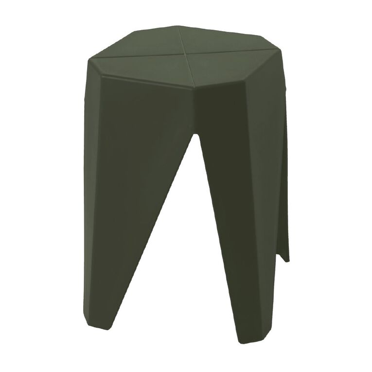 Living & Co Remy Stool Green Dark, , hi-res
