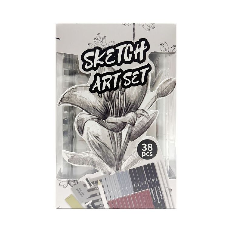 Uniti Sketch Art Box 38 Pieces, , hi-res