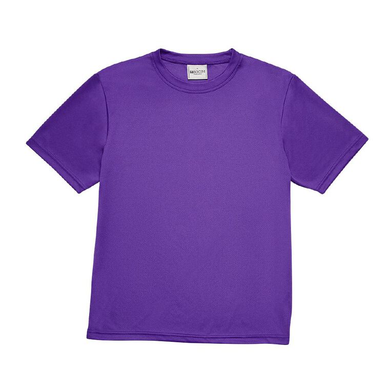 Schooltex Adults Plain Breezeway Tee, Purple Mid, hi-res