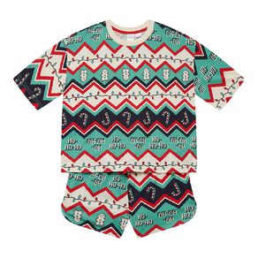H&H Girls' Christmas Short Sleeve Pyjama Set