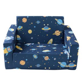 Living & Co Kids' Astro Flip Out Sofa Multi-Coloured