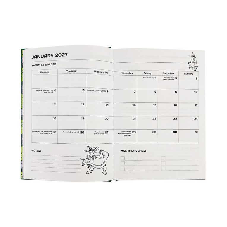 Shrek 2027 Diary Week To View A5, , hi-res