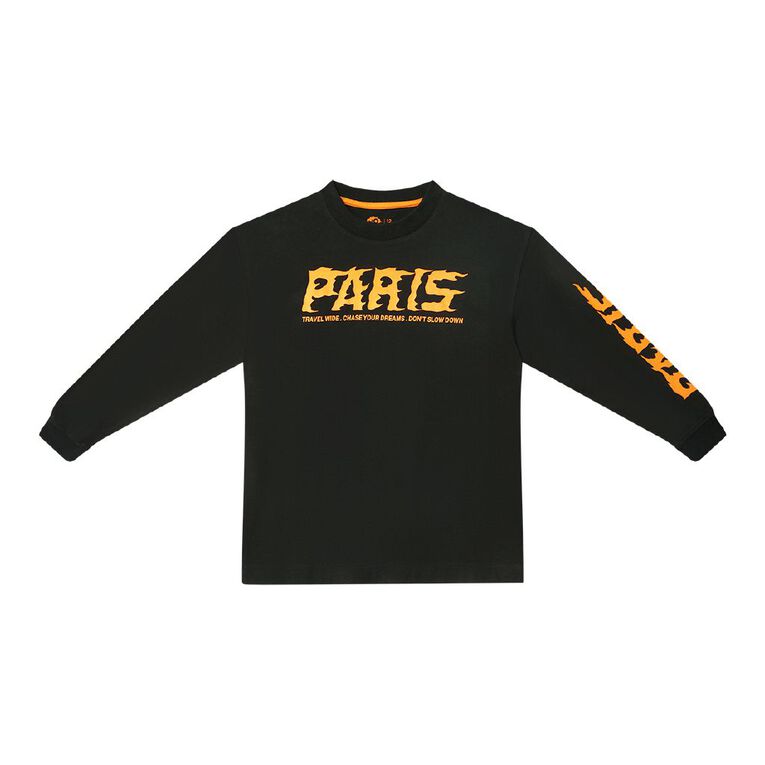 Young Original Long Sleeve Heavy Weight Tee, Black, hi-res