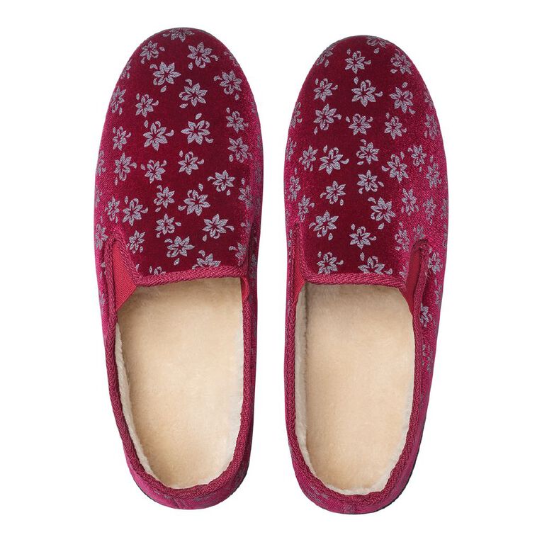 H&H Women's June Slippers, Red, hi-res
