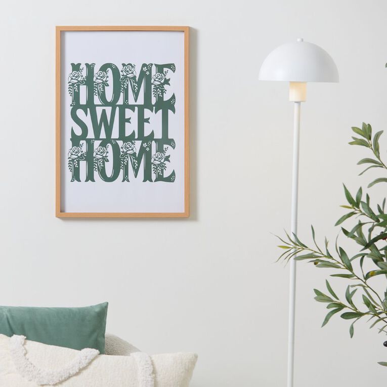 Living & Co Sweet Home Framed Print 35 x 50cm, , hi-res