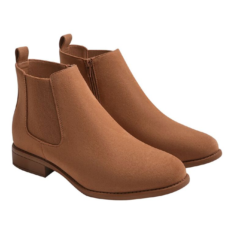 H&H Women's Chelsea Boots, Brown Light, hi-res