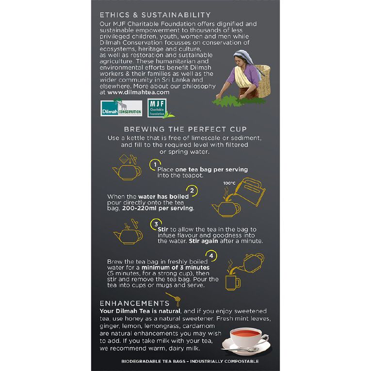 Dilmah Earl Grey 50 Tagless Tea bags, , hi-res