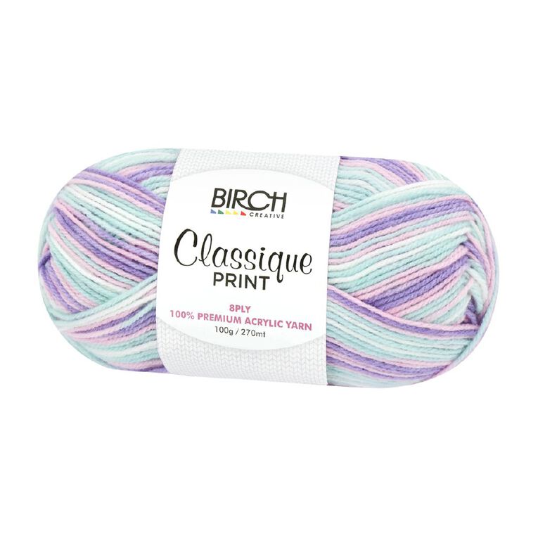 Birch Classique Yarn Prints 100% Premium Acrylic 100G 8Ply Blush, , hi-res