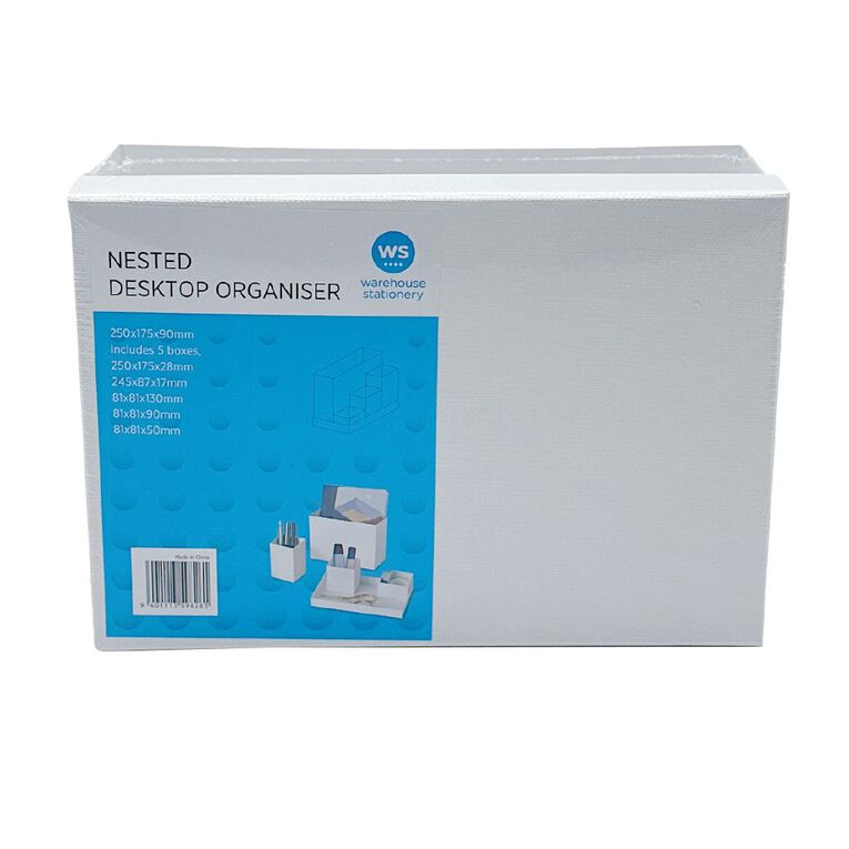 WS Nested Deskstop Organiser Black, , hi-res