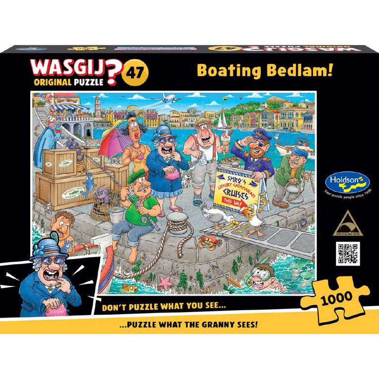 Wasgij Original Boating Bedlam 1000 Piece Assorted, , hi-res