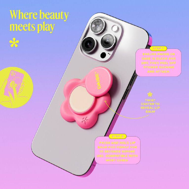 Daise Lip Service Lip Balm Phone Pod Strawberry Kiss, , hi-res