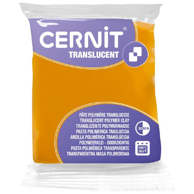 Cernit Polymer Clay Translucent 56g Amber, , hi-res