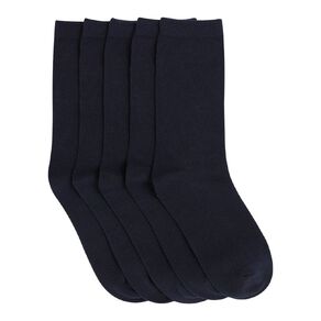H&H Kids' Plain Crew Socks 5 Pack