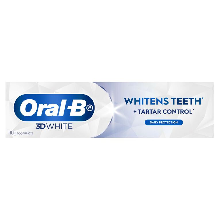 Oral-B 3D White Daily Protection Toothpaste 110g, , hi-res