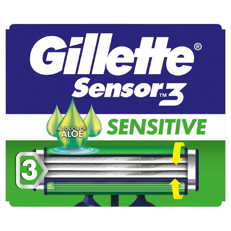 Gillette Sensor 3 Sensitive Disposable Razor 4 Pack, , hi-res
