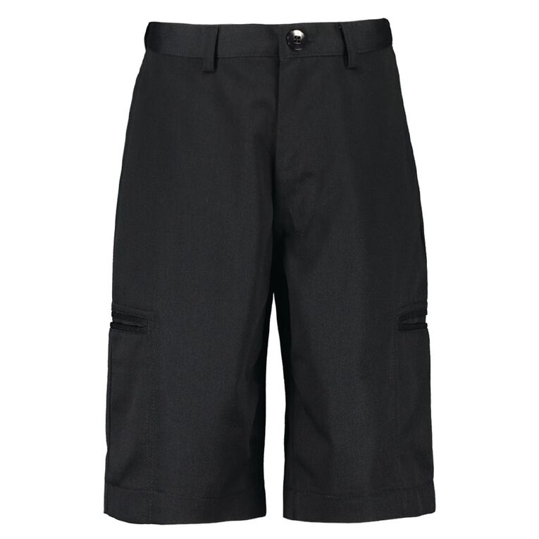 Schooltex Unisex Shorts, Black, hi-res