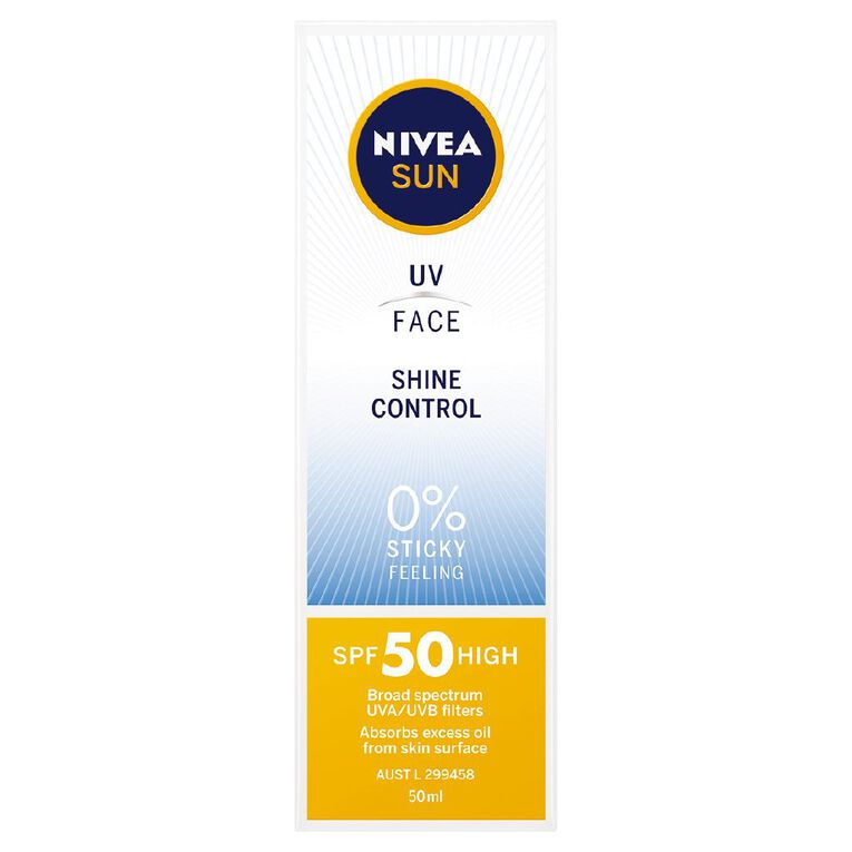 Nivea Sun Face UV Shine SPF50+ Control 50ml, , hi-res