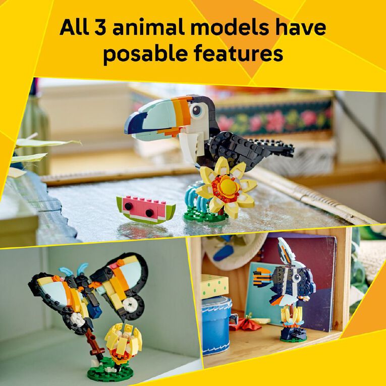 LEGO CREATOR Wild Animals Tropical Toucan 31173, , hi-res
