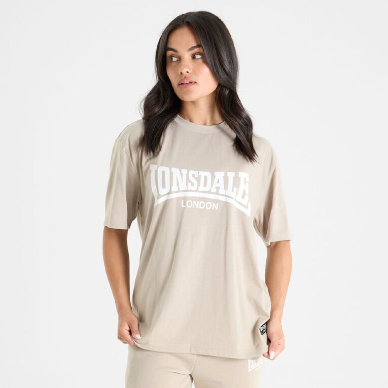 Lonsdale Unisex Tee, Taupe, hi-res