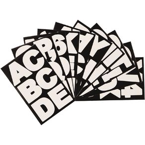 Uniti Alphabet Extra Large Stickers White