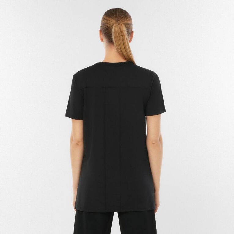 Active Intent Women's Active Mesh Panel Tee, Black, hi-res