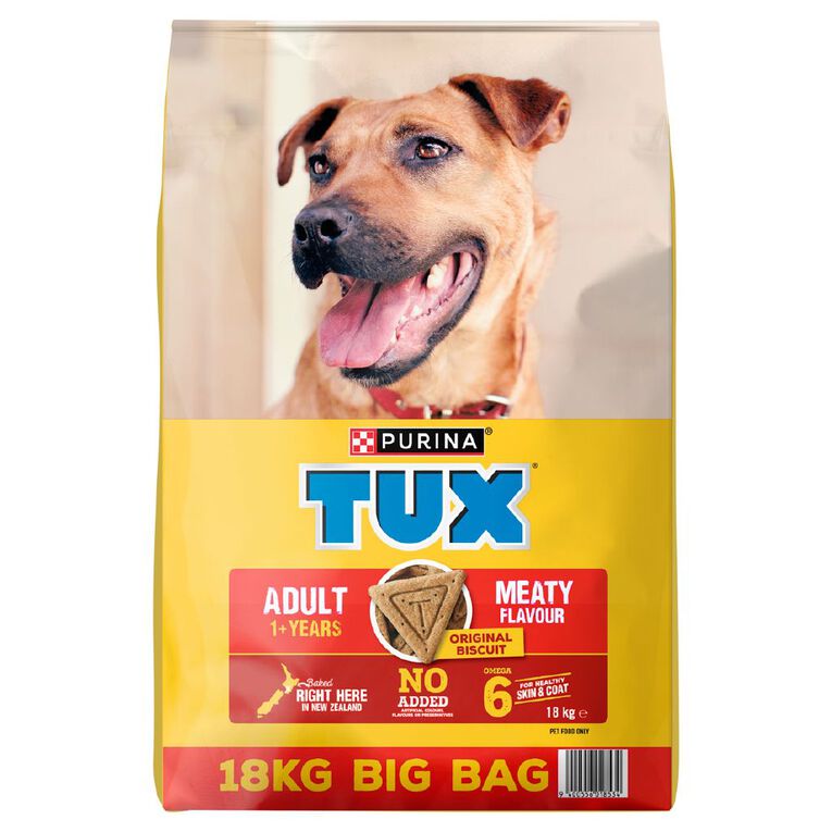 TUX Adult Original Biscuit Meaty Dry Dog Food 18kg, , hi-res
