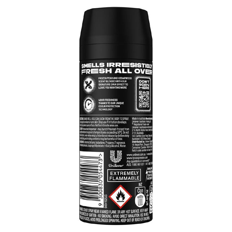 Lynx Body Spray 165ml, , hi-res