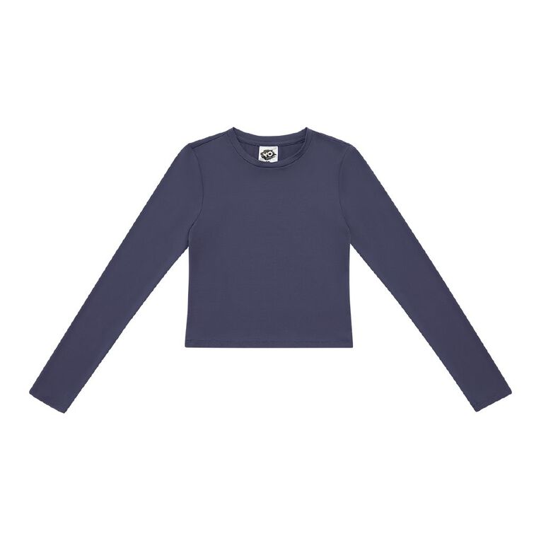Young Original Long Sleeve Supersoft Top, Blue Dark, hi-res