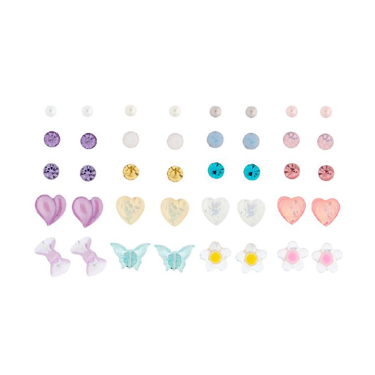 Young Original Kids' Butterfly Multi Stud Earrings 20 Pairs, , hi-res