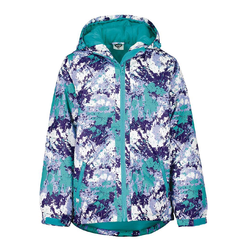 Multi coloured ski jacket clearance