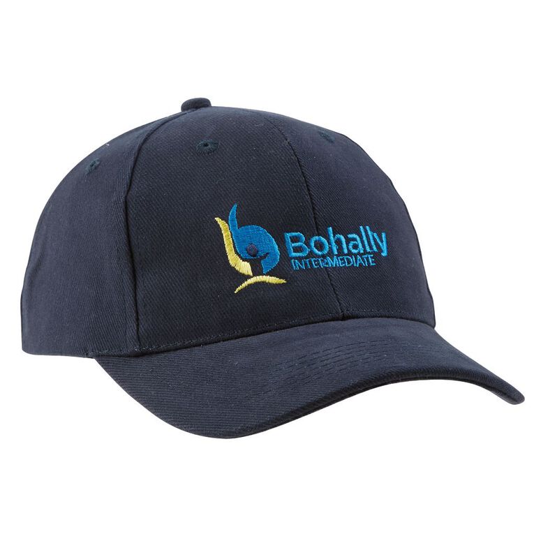 Schooltex Bohally Intermediate Cap with Embroidery, Navy, hi-res