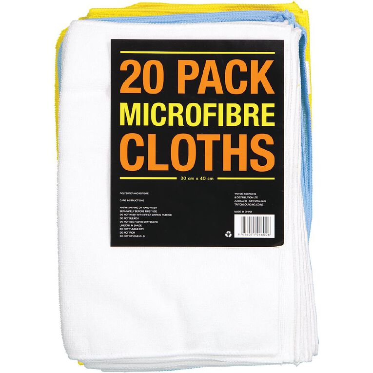 Microfibre Cloths Assortment 20 Pack, , hi-res