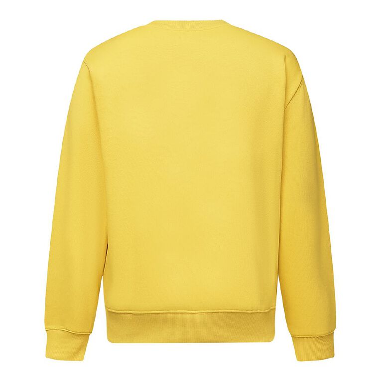 H&H Men's Plain Crew Sweatshirt, Yellow Dark, hi-res
