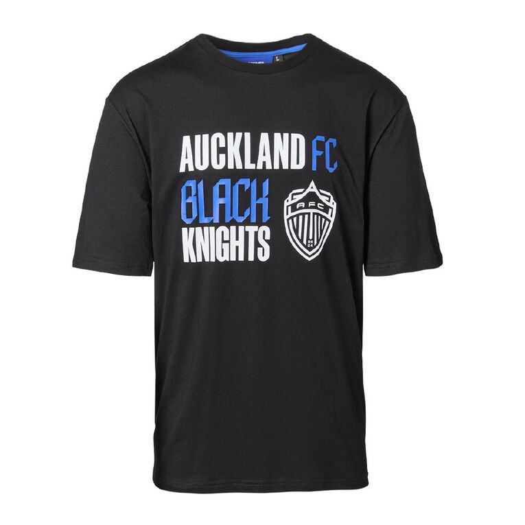 Auckland FC Men's Tee, Black, hi-res