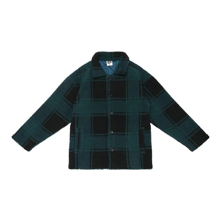 Young Original Teddy Sherpa Jacket, Green Dark, hi-res