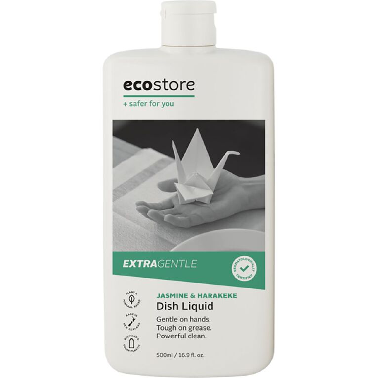 Ecostore Dishwash Liquid Jasmine and Harakeke Extra Gentle 500ml, , hi-res