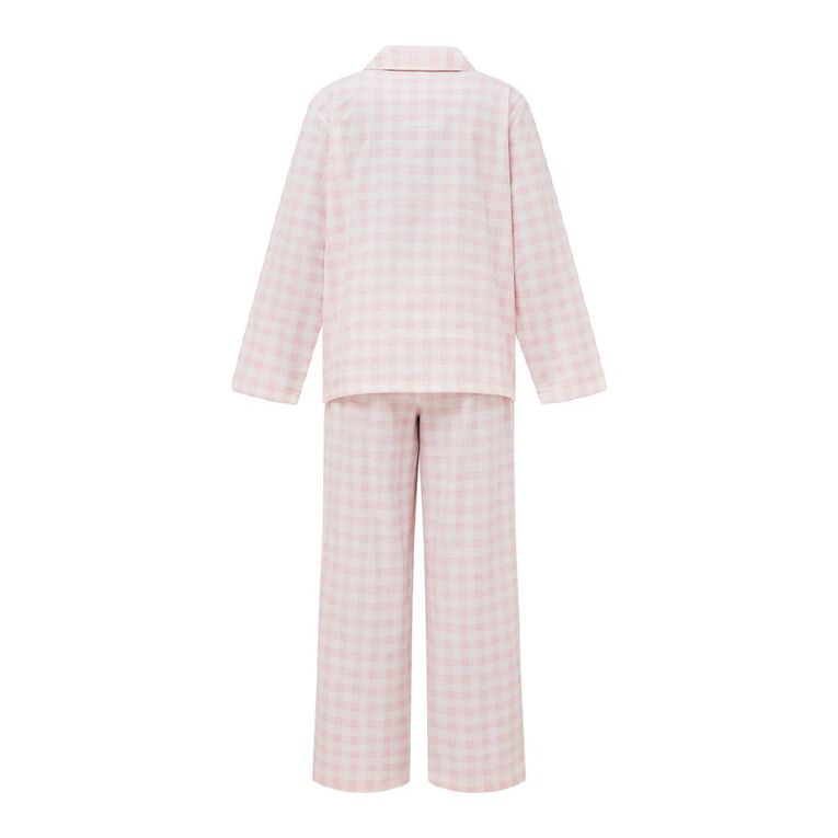 H&H Women's Classic Flannelette Pyjama Set, Pink Light, hi-res