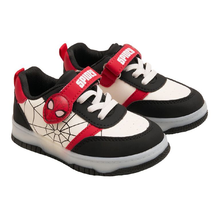 Spider-Man Junior Kids' Light-up Sneakers, Black/White, hi-res