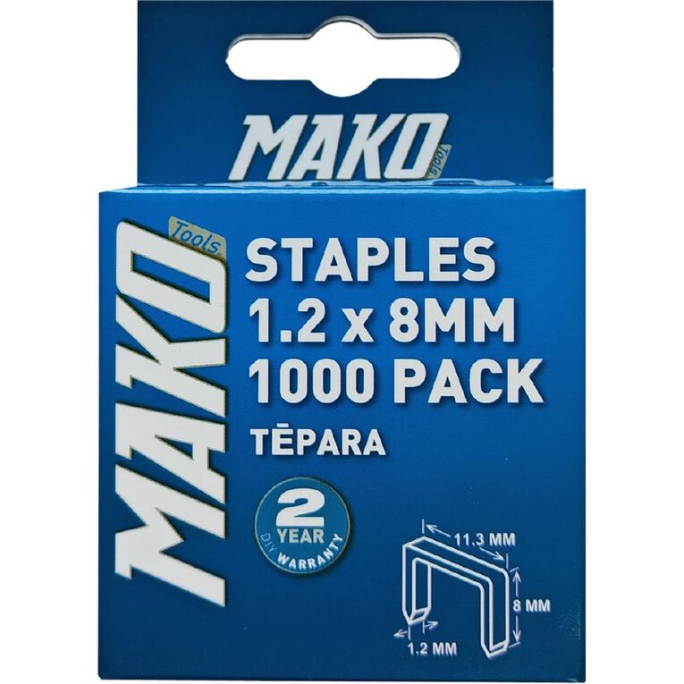 Mako Staples 1.2 x 8mm, , hi-res