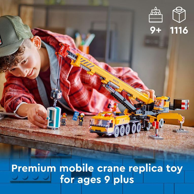 LEGO CITY Yellow Mobile Construction Crane 60409, , hi-res