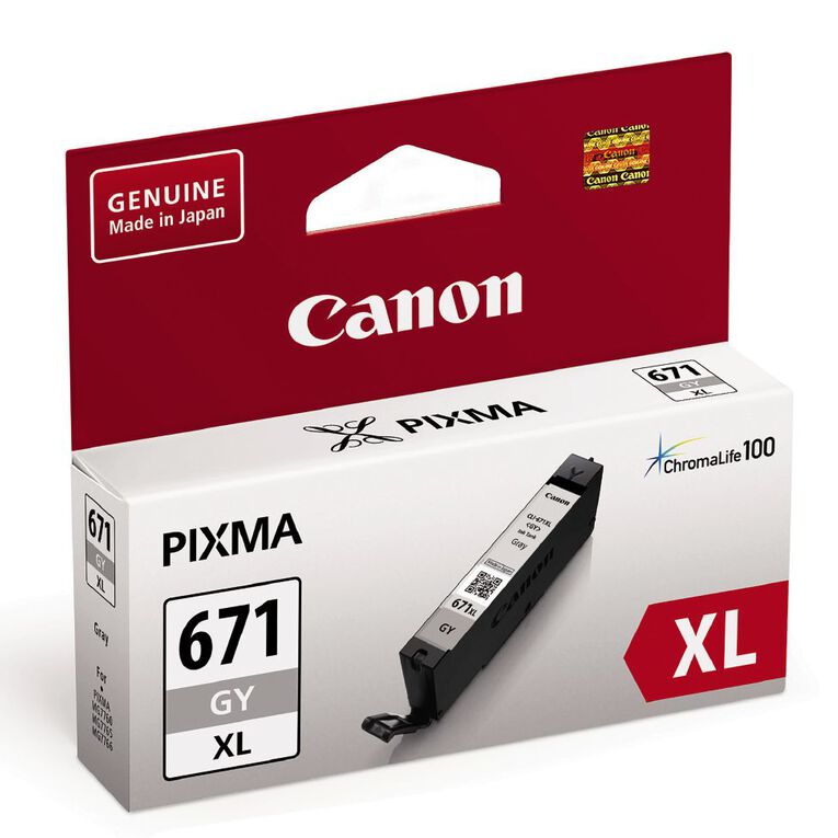 Canon Ink CLI671XL Grey 690 Pages, , hi-res