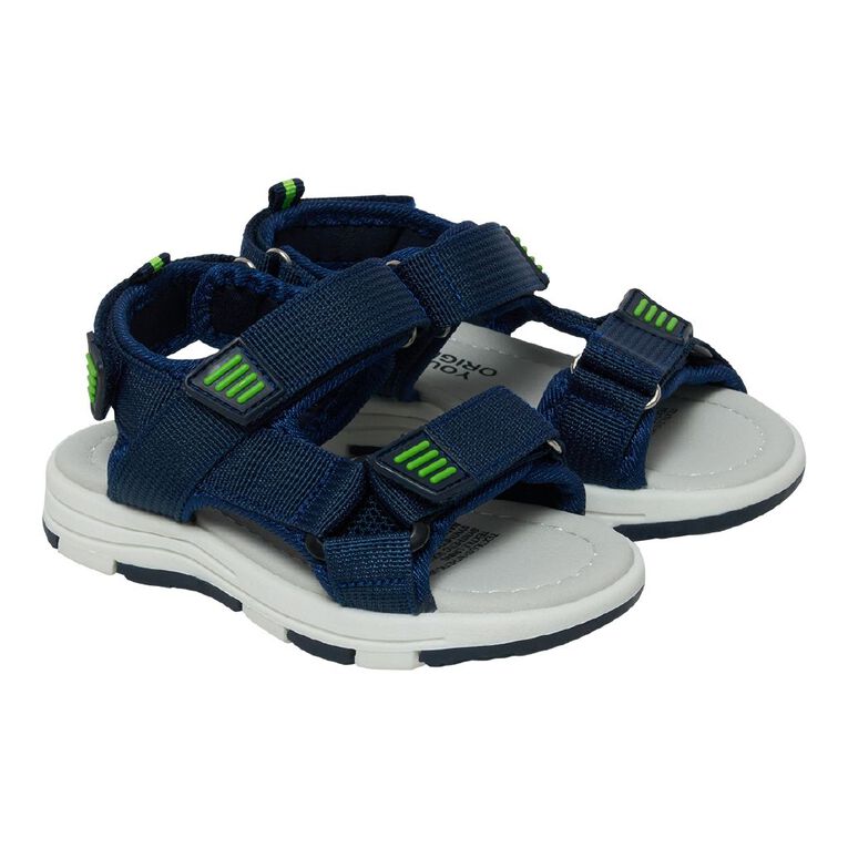 Young Original Junior Kids' Brounce Sandals, Navy, hi-res